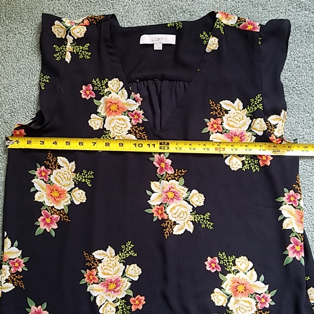 LOFT FLORAL TOP XL - Picture 7 of 8